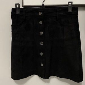 Zara mini skirt with clip-on buttons down the middle